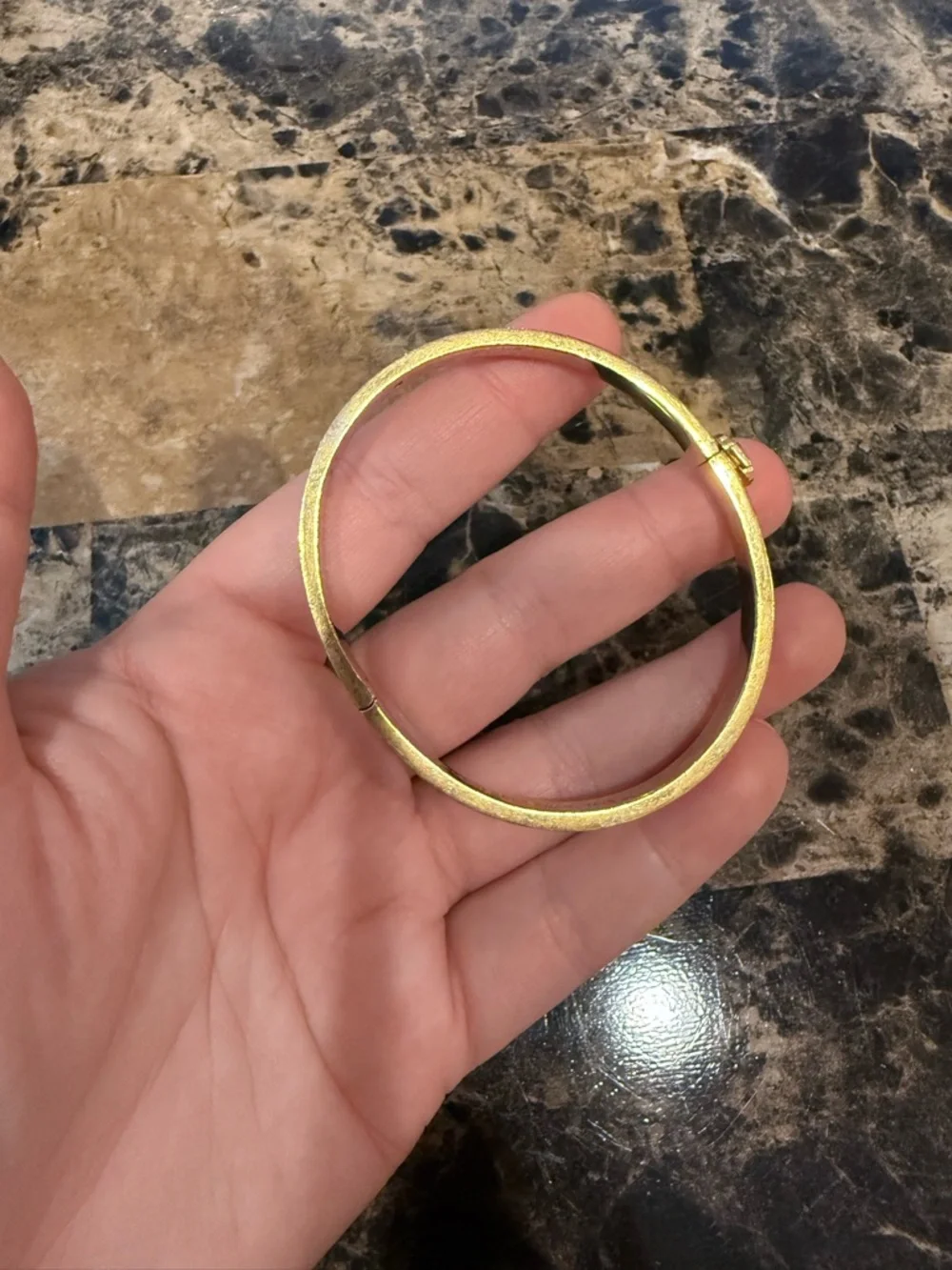 Kate Spade Everyday Spade Thin Enamel Hinge Bangle - Salmon Pink - Picture 4 of 9